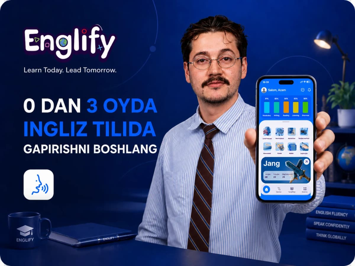 0 dan 3 oyda ingliz tilida gapirishni boshlang
